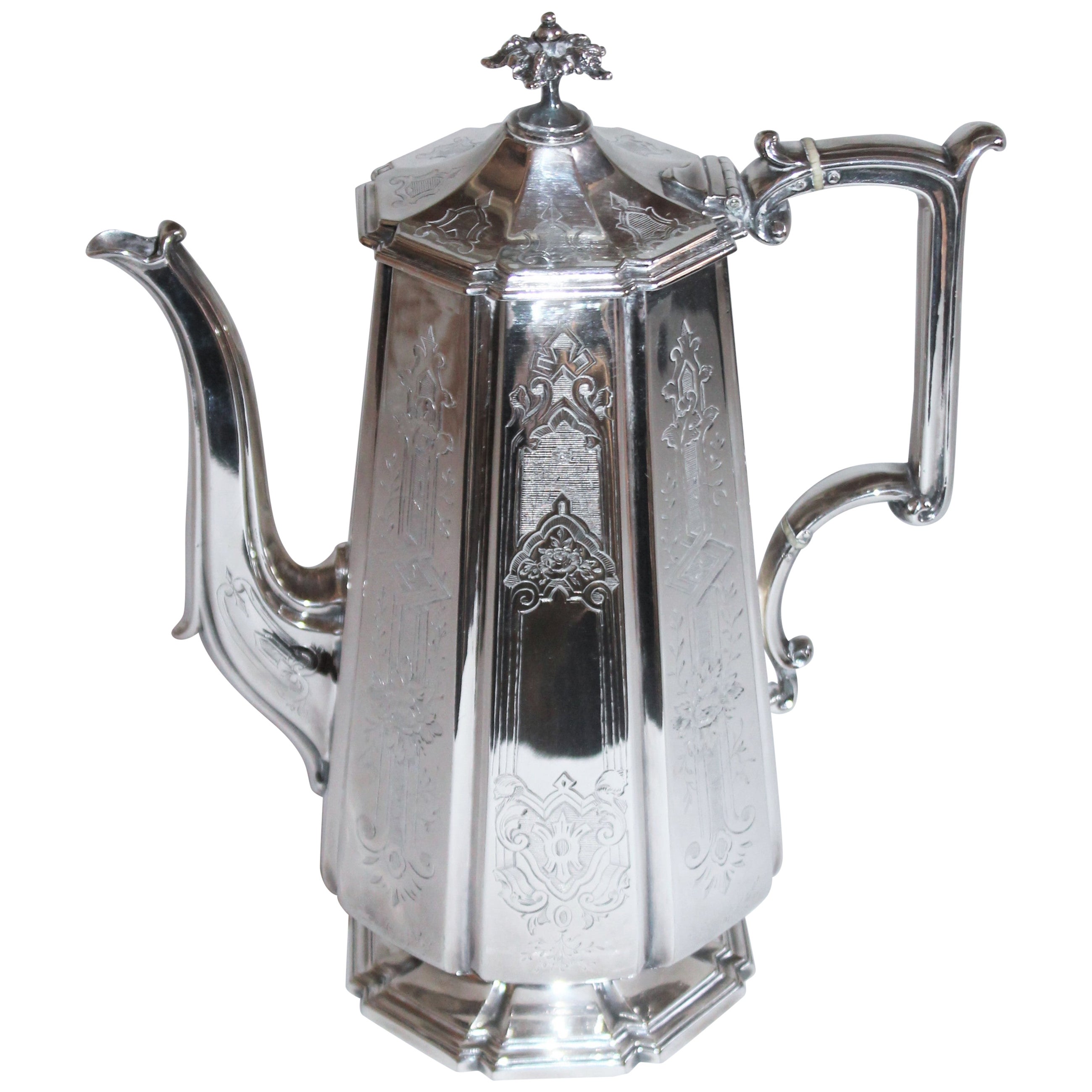 Antique Hester Bateman Silver Coffee Pot, 1777 at 1stDibs