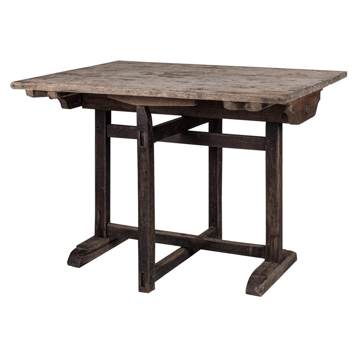 Naturally Bleached Oak Wine Tasting Table