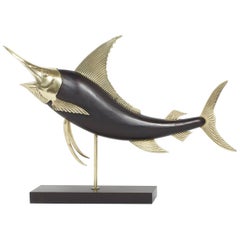 Frederick Cooper Wood and Brass Sailfish