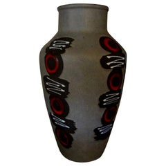West German Glazed Pottery Vase