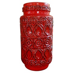 Grand vase en poterie vernissée West German Modernity