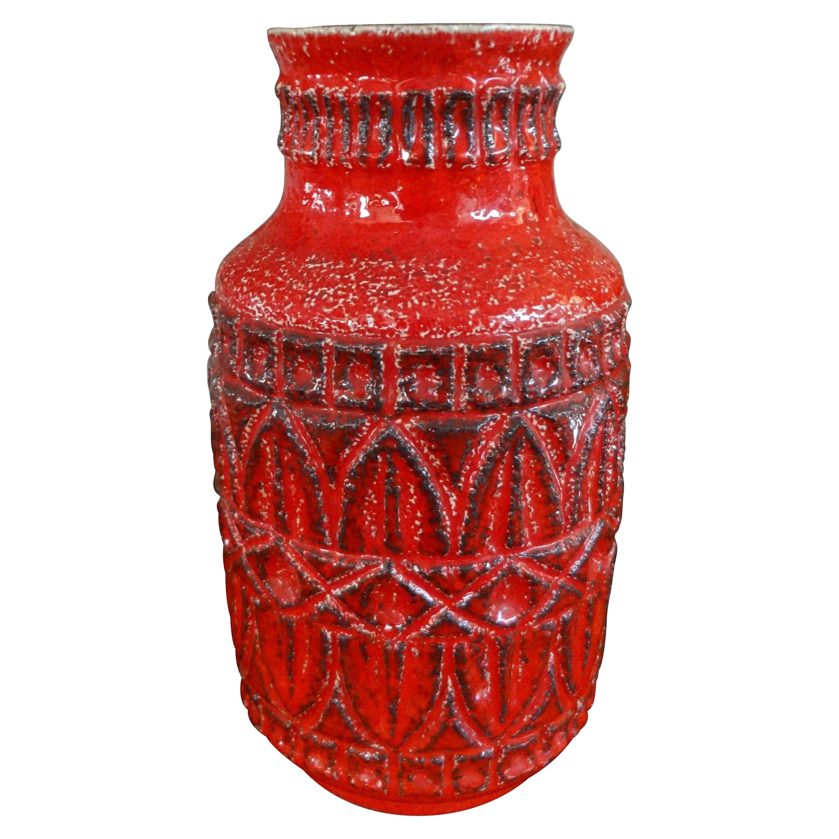 Mid-Century Modern Glazed Pottery Vase