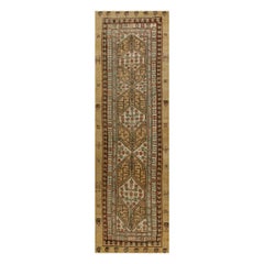 Fin du 19ème siècle, tapis persan Serab Runner ( 3'8" x 12'3" - 112 x 373 )