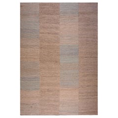 Contemporary Handwoven Wool Shaker Style Flat Weave Carpet 9' 3" x 12' 2"