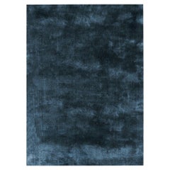 Soothing Hues Customizable Pallas Weave Rug in Petrol Large