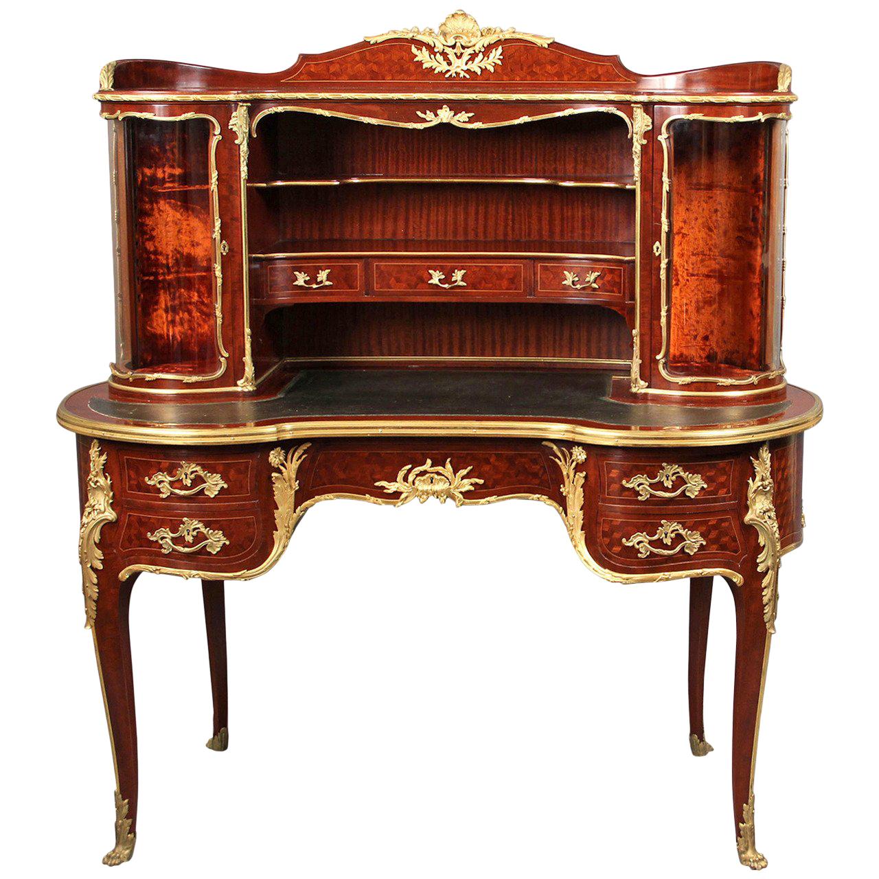 Rare and Very Special Late 19th Century Bureau by François Linke For Sale