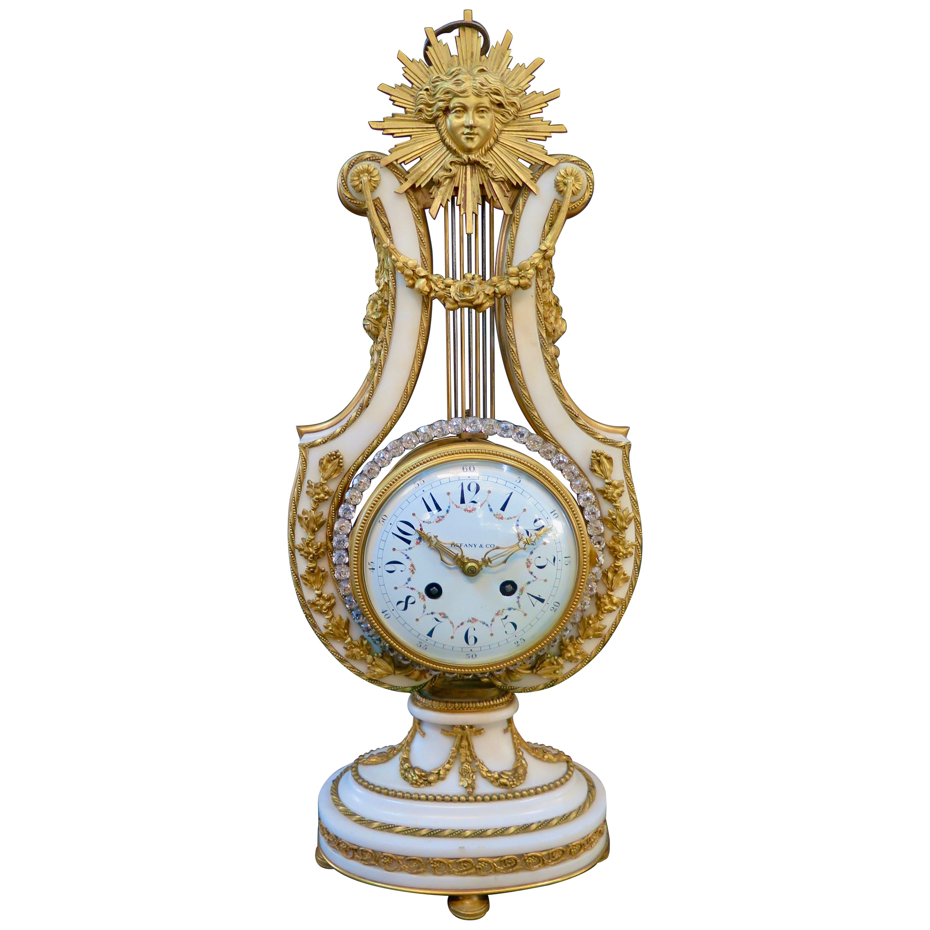 Vintage Tiffany and Co. Square Brass Desk Clock, 1970s For Sale at 1stDibs