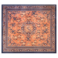 Early 19th Century Chinese Ningxia Carpet ( 10 8" x 12' - 325 x 365 )