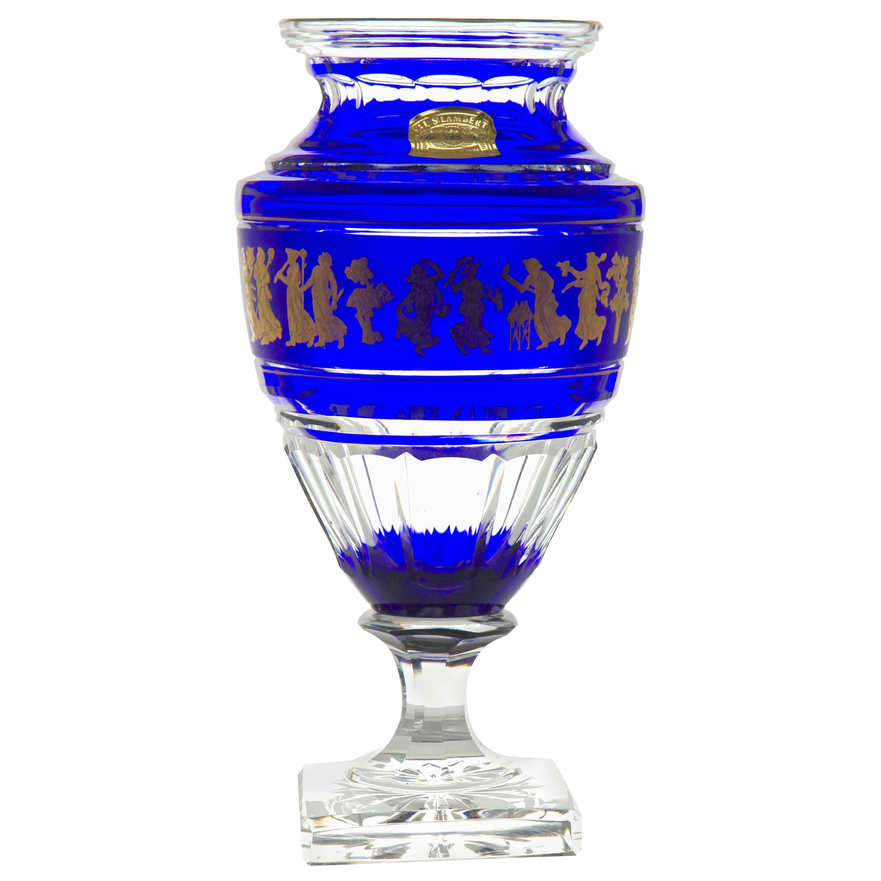 Val St. Lambert Crystal Vase at 1stDibs