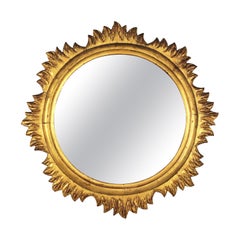 Spanish Sunburst Giltwood Mirror