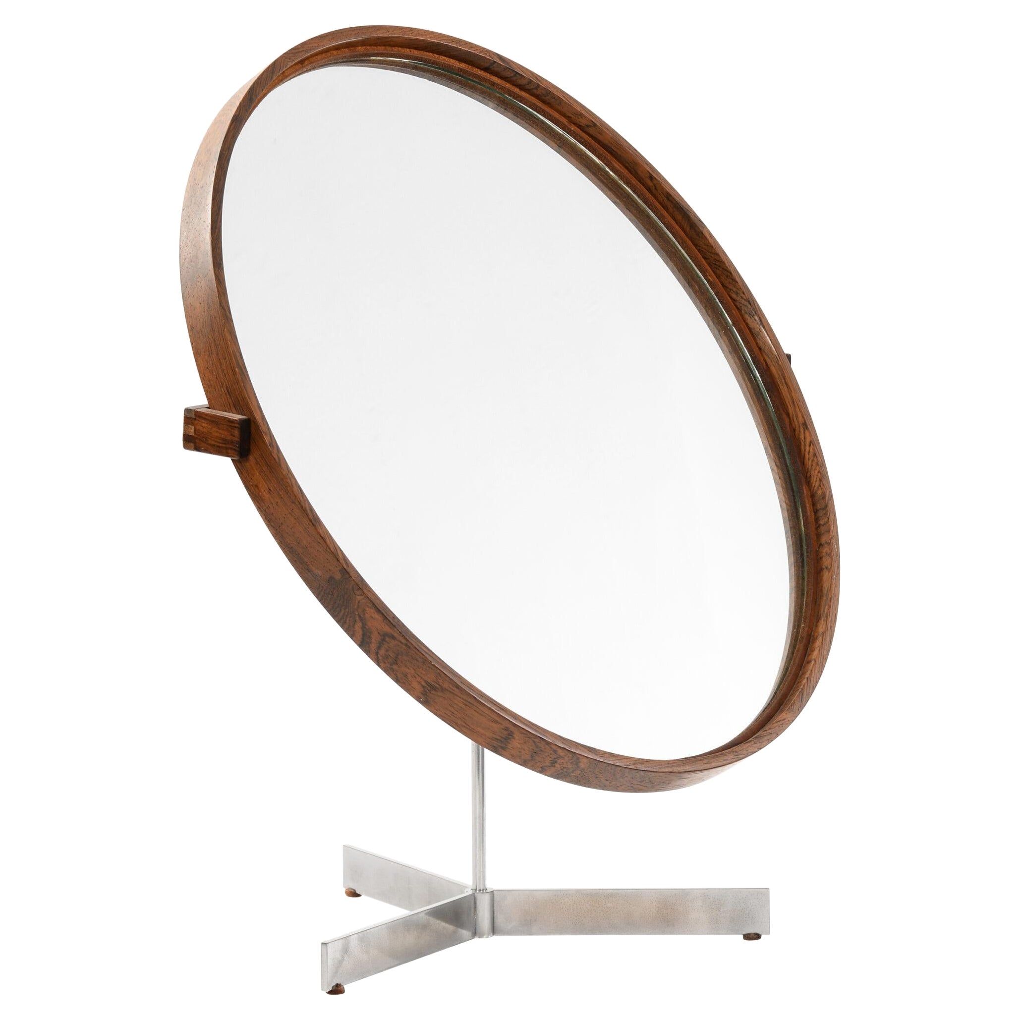 Uno & Östen Kristiansson Table Mirror Produced by Luxus in Vittsjö, Sweden For Sale