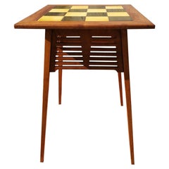 Antique Liberty & Co, an Arts & Crafts Side Table with Green & Yellow Tiles to the Top