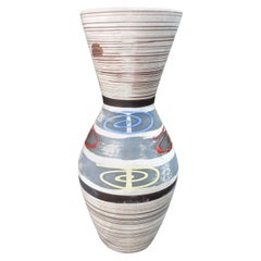 Vintage Midcentury West German Glazed Pottery Vase