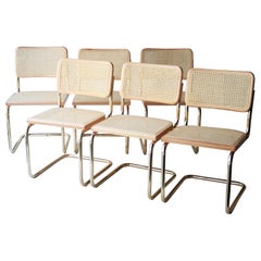 Chaise Marcel Breuer MYC Gavina en hêtre beige doré Cesca Brass:: Italia:: 1960