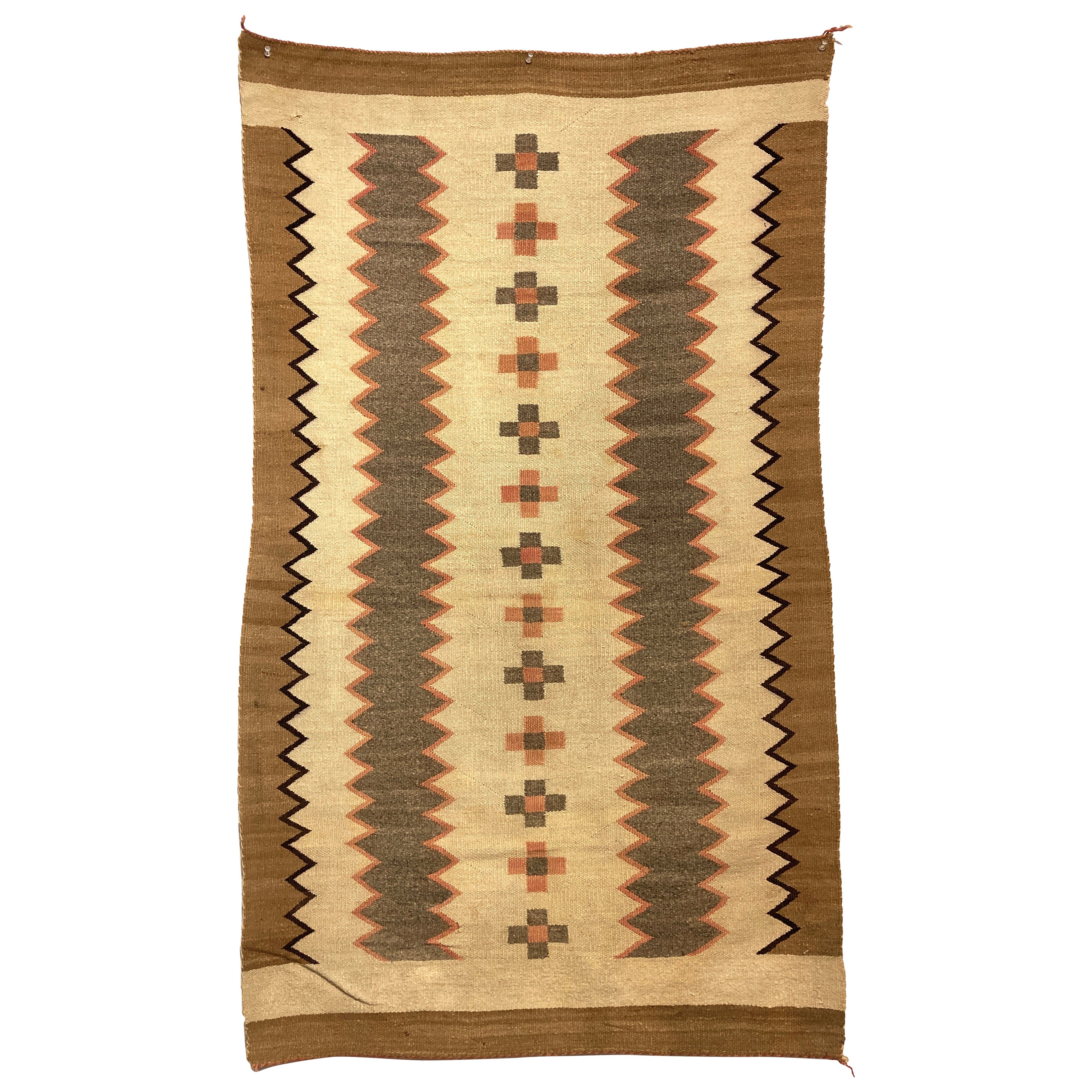 Vintage Navajo Yei Rug 'Yeibichai Pictorial Weaving', circa 1930s at