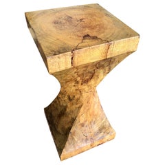 Vintage Solid Rosewood Twist Pedestal