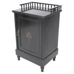 Used Dr C Dresser, Style of, an Aesthetic Movement Ebonized & Gilt Bedside Cabinet