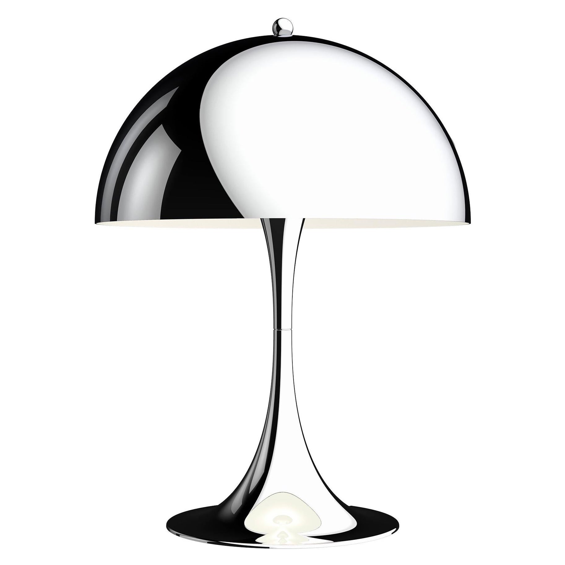 Verner Panton 'Panthella 320' Table Lamp in Chrome for Louis Poulsen For Sale