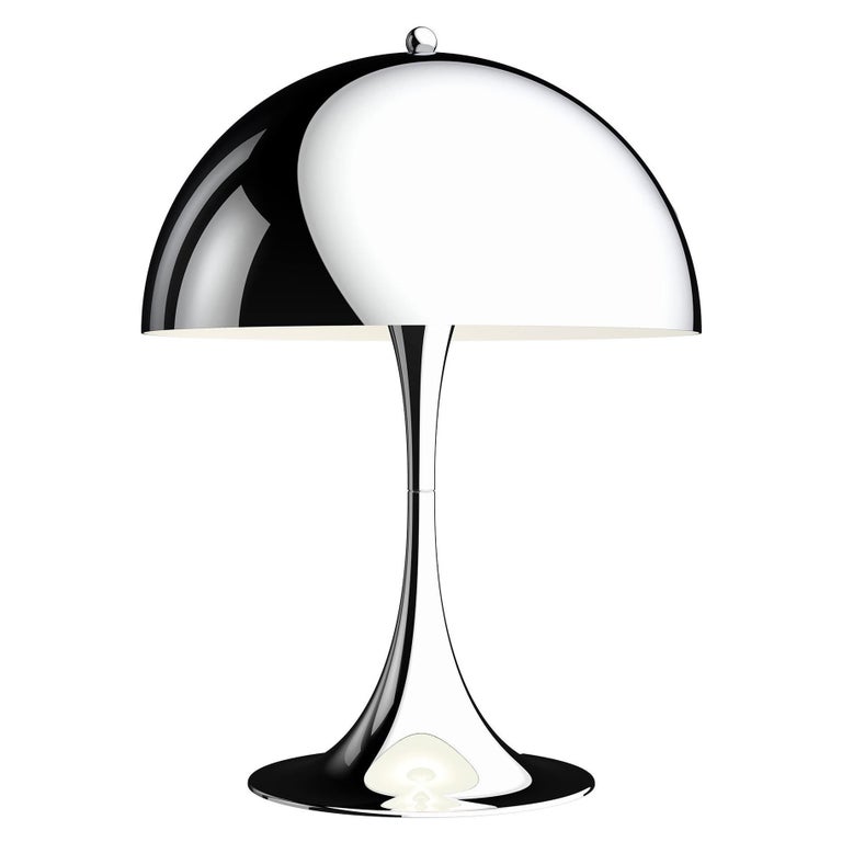 Verner Panton 'Panthella 320' Table Lamp in Chrome for Louis Poulsen For  Sale at 1stDibs