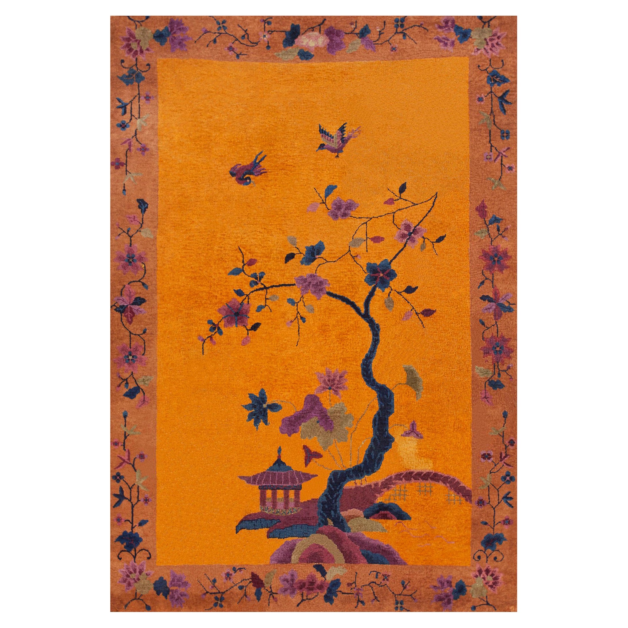 Antique Chinese Art Deco Rug 6' 0" x 8' 8"
