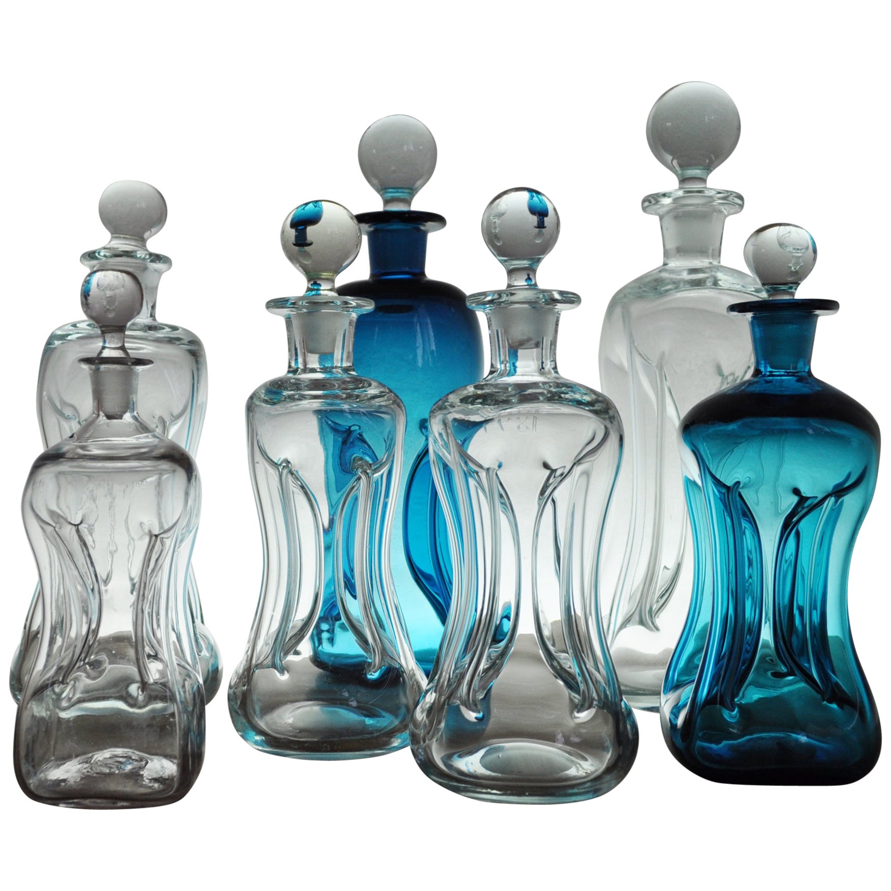 Midcentury Danish Kluk Kluk Decanter Designed by Jacob E. Bang for