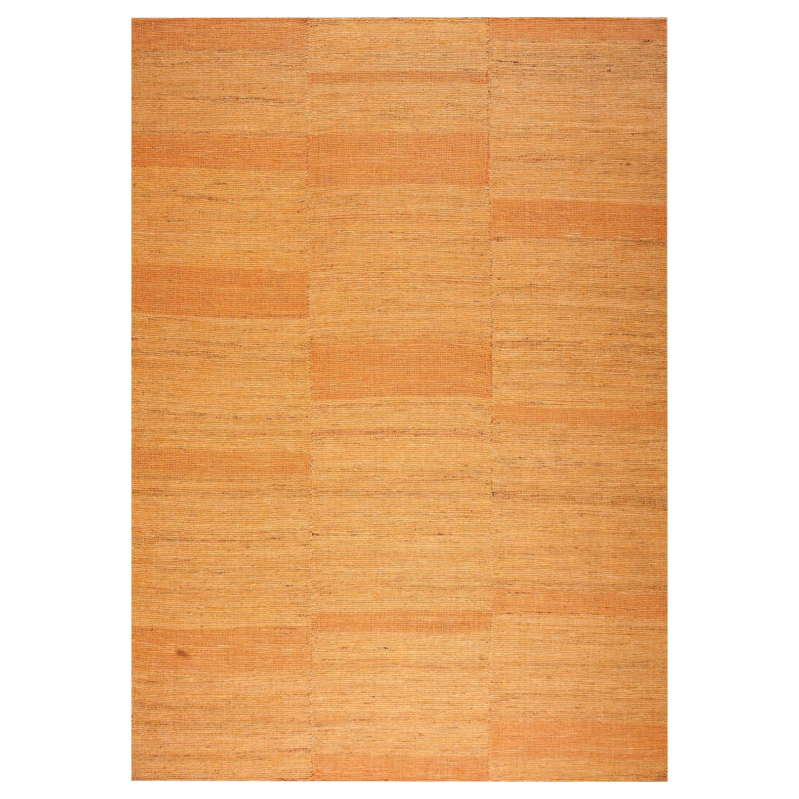 Contemporary Handwoven Wool Shaker Style Flat Weave Carpet 10' 0" X 14' 0"