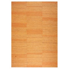 Contemporary Handwoven Wool Shaker Style Flat Weave Carpet 10' 0" X 14' 0"