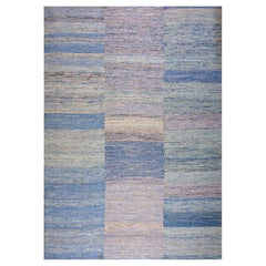 Contemporary Handwoven Wool Shaker Style Flat Weave Carpet 8' 11" X 12' 6"
