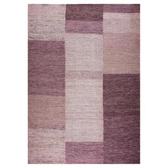 Contemporary Handwoven Wool Shaker Style Flat Weave Carpet 9' 0" x 12' 3"