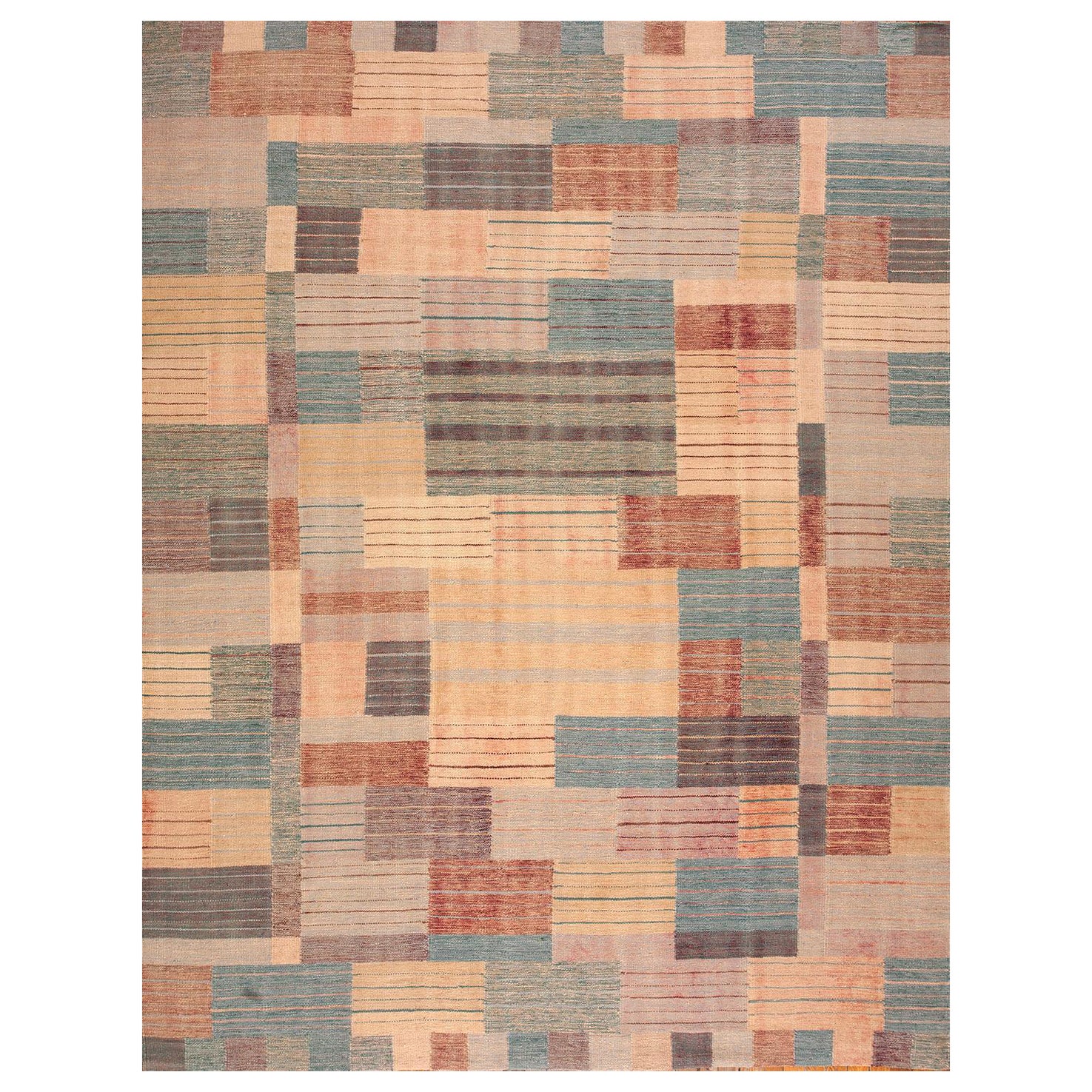 Contomporary Scandia Flat-weave Rug (8' x 10' - 243 x 304 ) For Sale