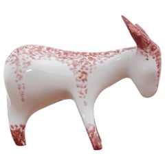 Porcelain Figurine of a Donkey, Ćmielów, Designed by Mieczysław Naruszewicz 1960