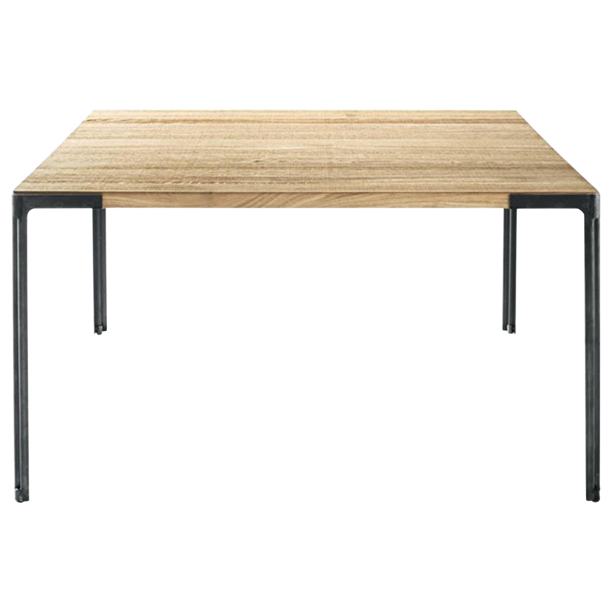 Customizable Desalto Fan Oak Top Table by Piero Lissoni For Sale