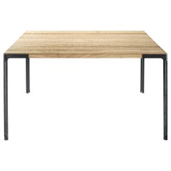 Desalto Fan Oak Top Table Designed by Piero Lissoni