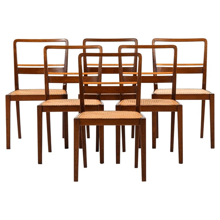 Erik Chambert Dining Chairs Produced by AB Chamberts Möbelfabrik in Norrköping For Sale