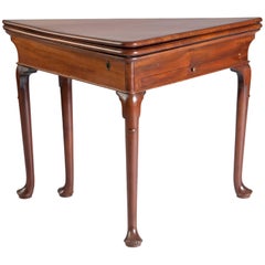 George II Mahogany Envelope Writing Table