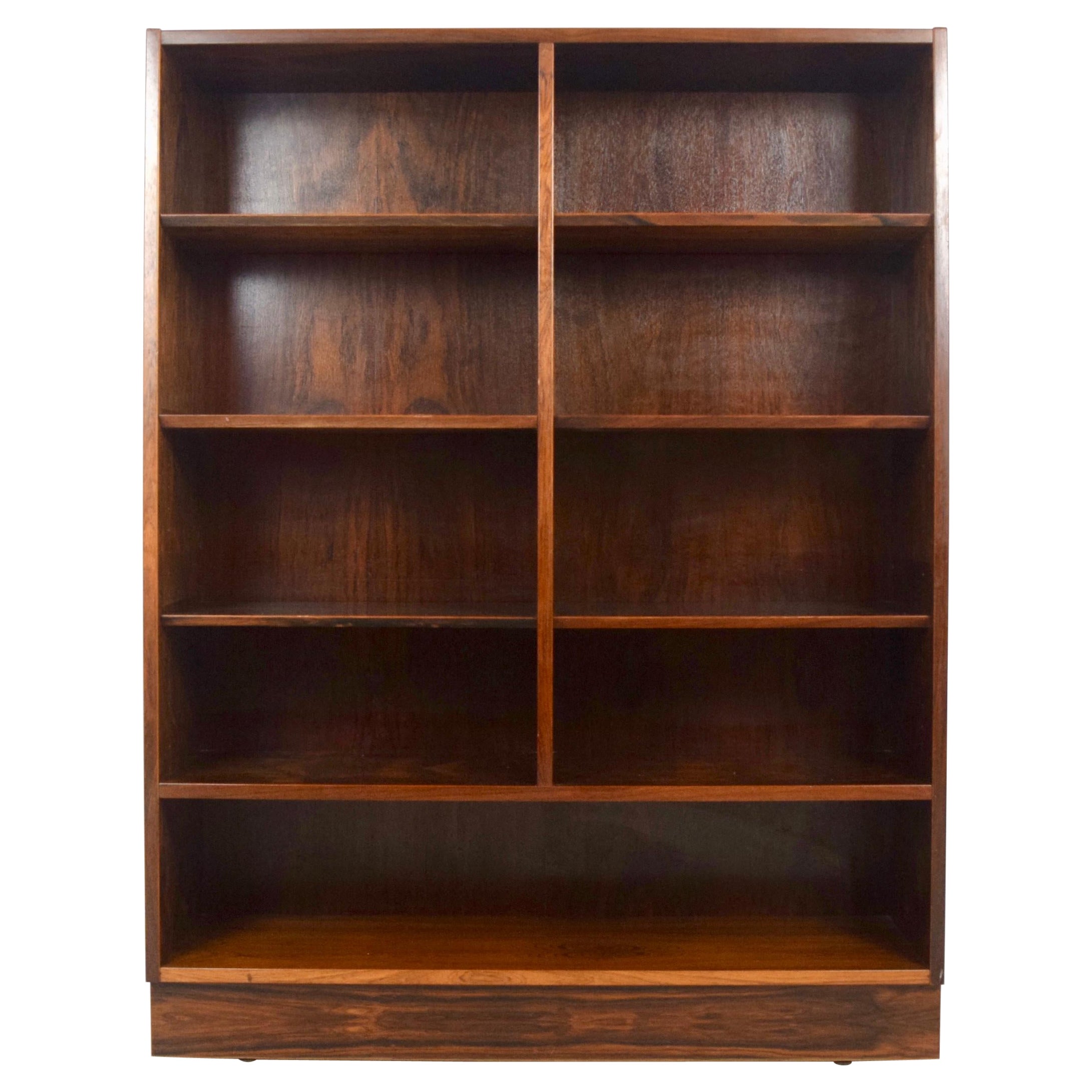 Modern Rosewood Double Bookcase by Poul Hundevad, Denmark, 1960's