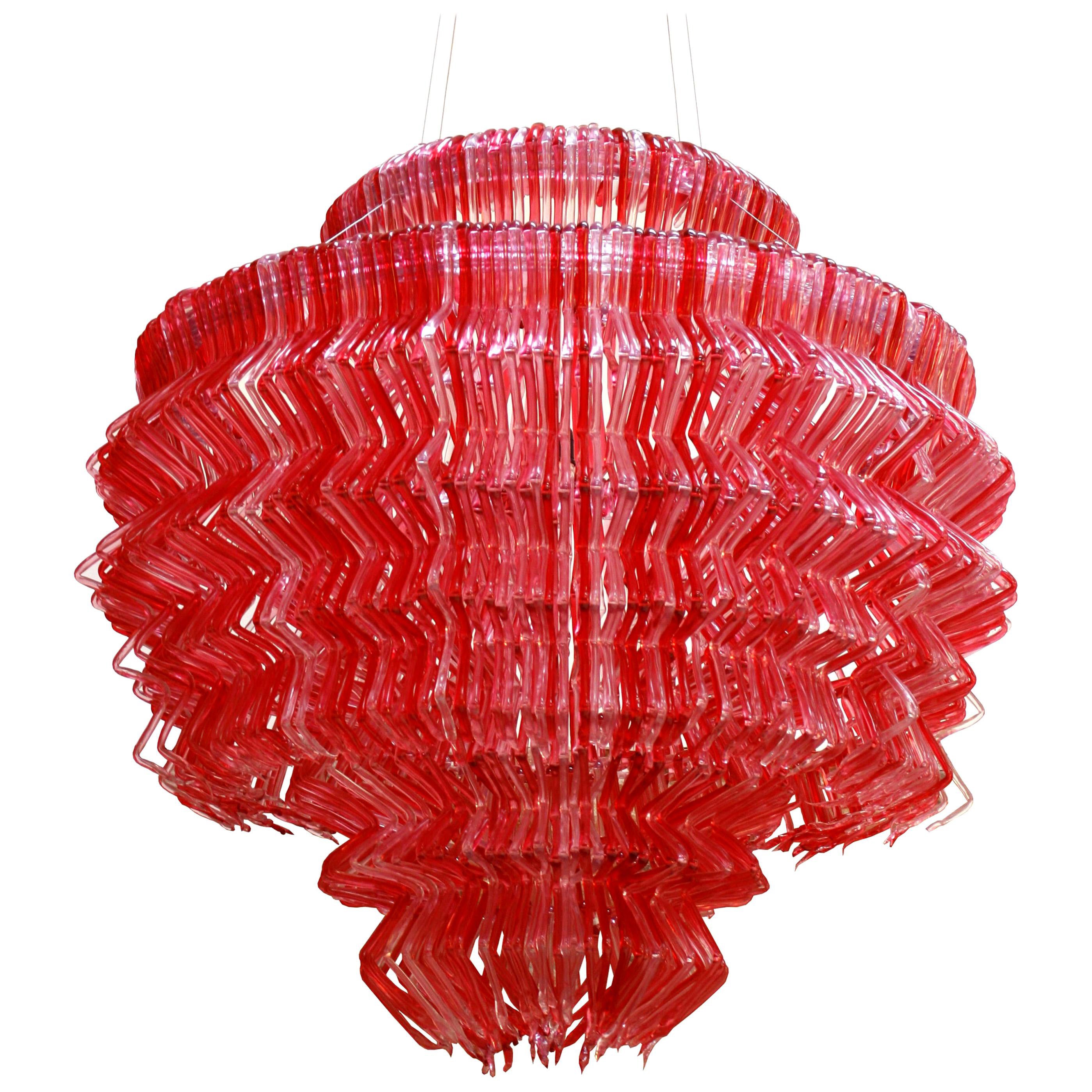 Jacopo Foggini Contemporary Modern Methacrylate Italian Pendant Lamp For Sale