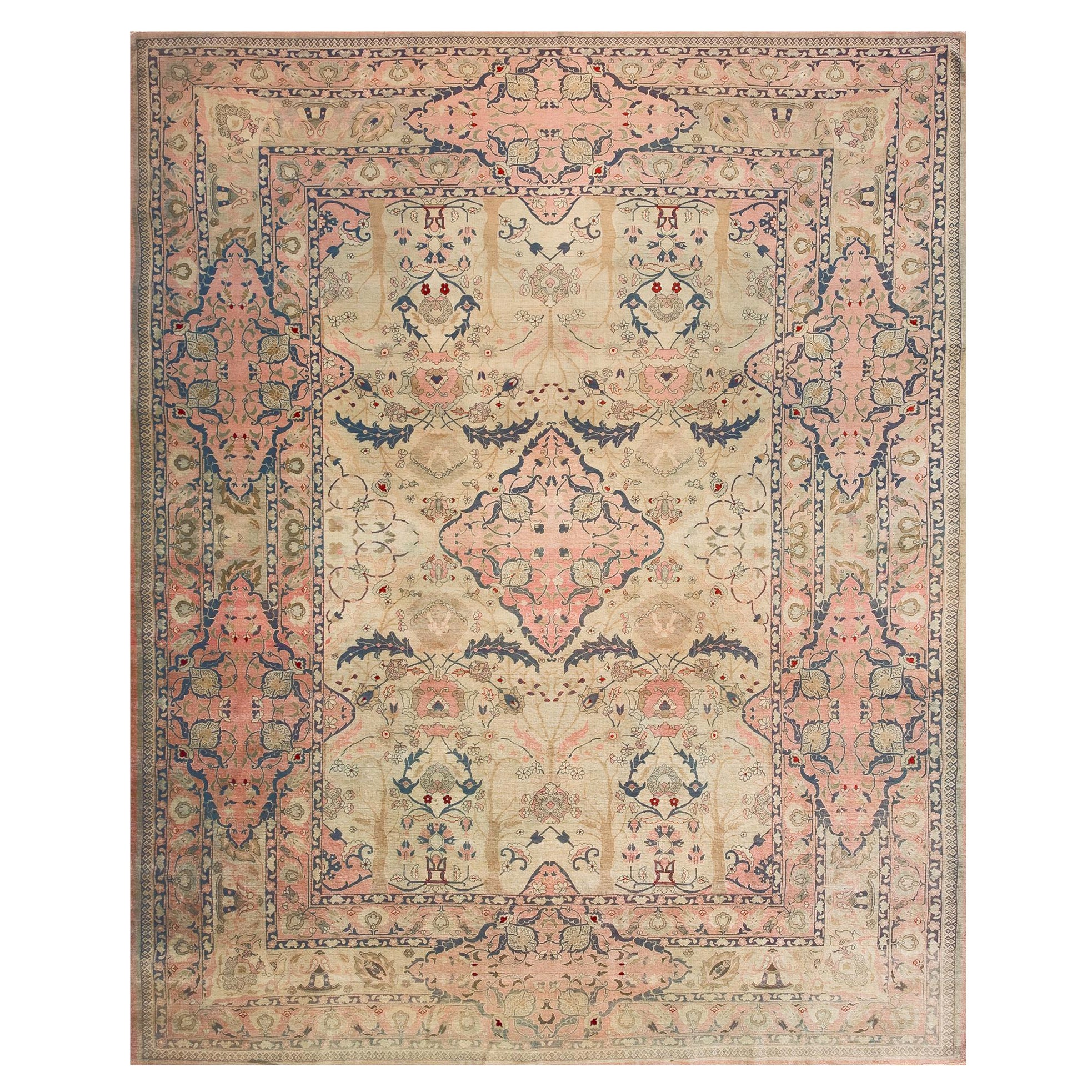 Tappeto Sivas turco degli anni '20 ( 9'3" x 11'5" - 282 x 348 )