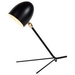 Serge Mouille "Cocotte" Table or Wall Lamp in Black