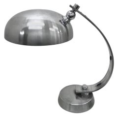 1970s Space Age Aluminium Table Lamp Attributed to Arredoluce