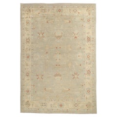 New Modern Turkish Oushak Carpet  with Traditional Style