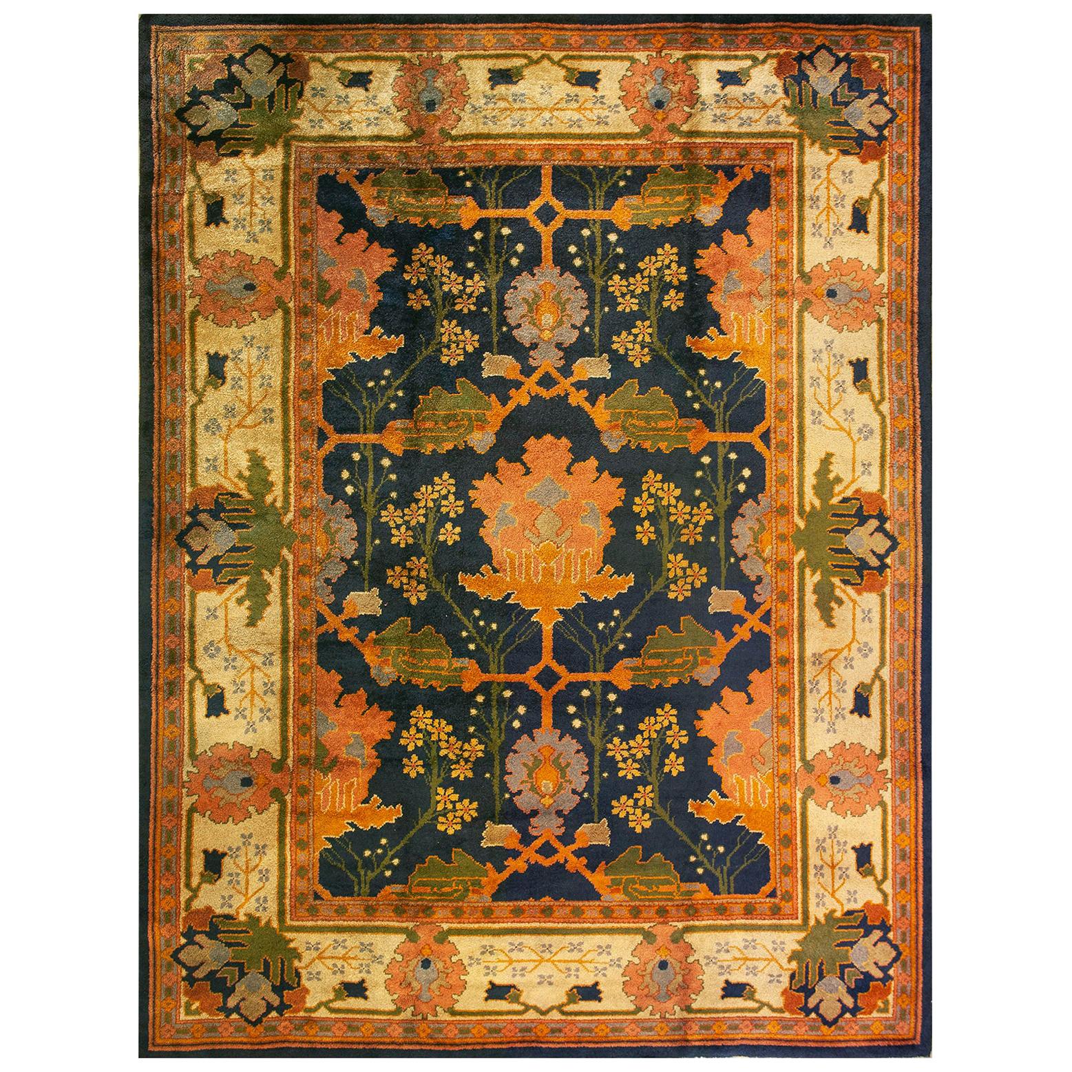 Early 20th Century Donegal Arts & Crafts Carpet Designed by Gavin Morton For Sale