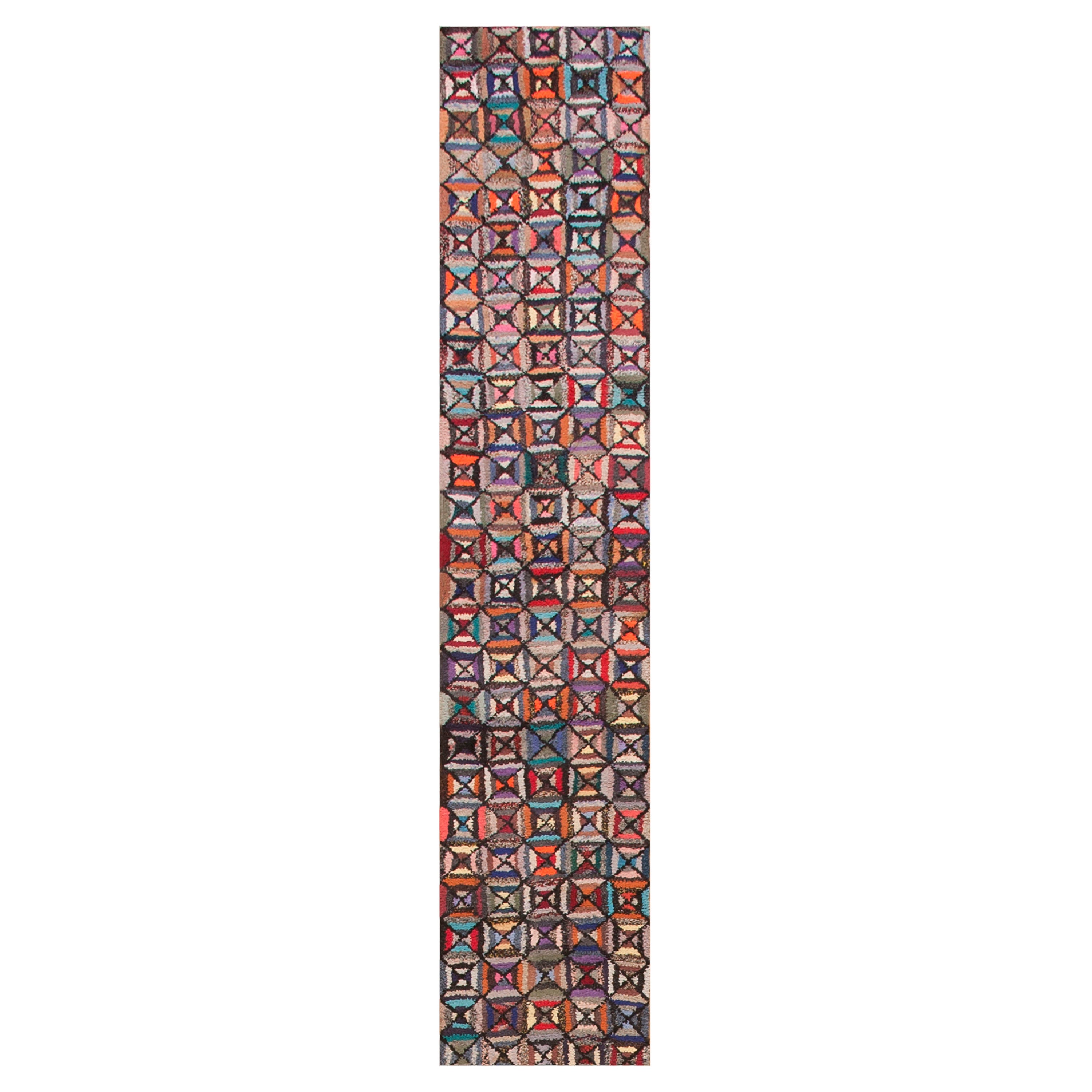 Early 20th Century American Hooked Rug ( 1'8" x 25'2" - 51 x 767 )