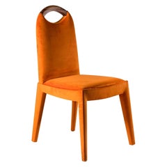 Antonietta Orange Chair by Simone Ciarmoli and Miguel Queda