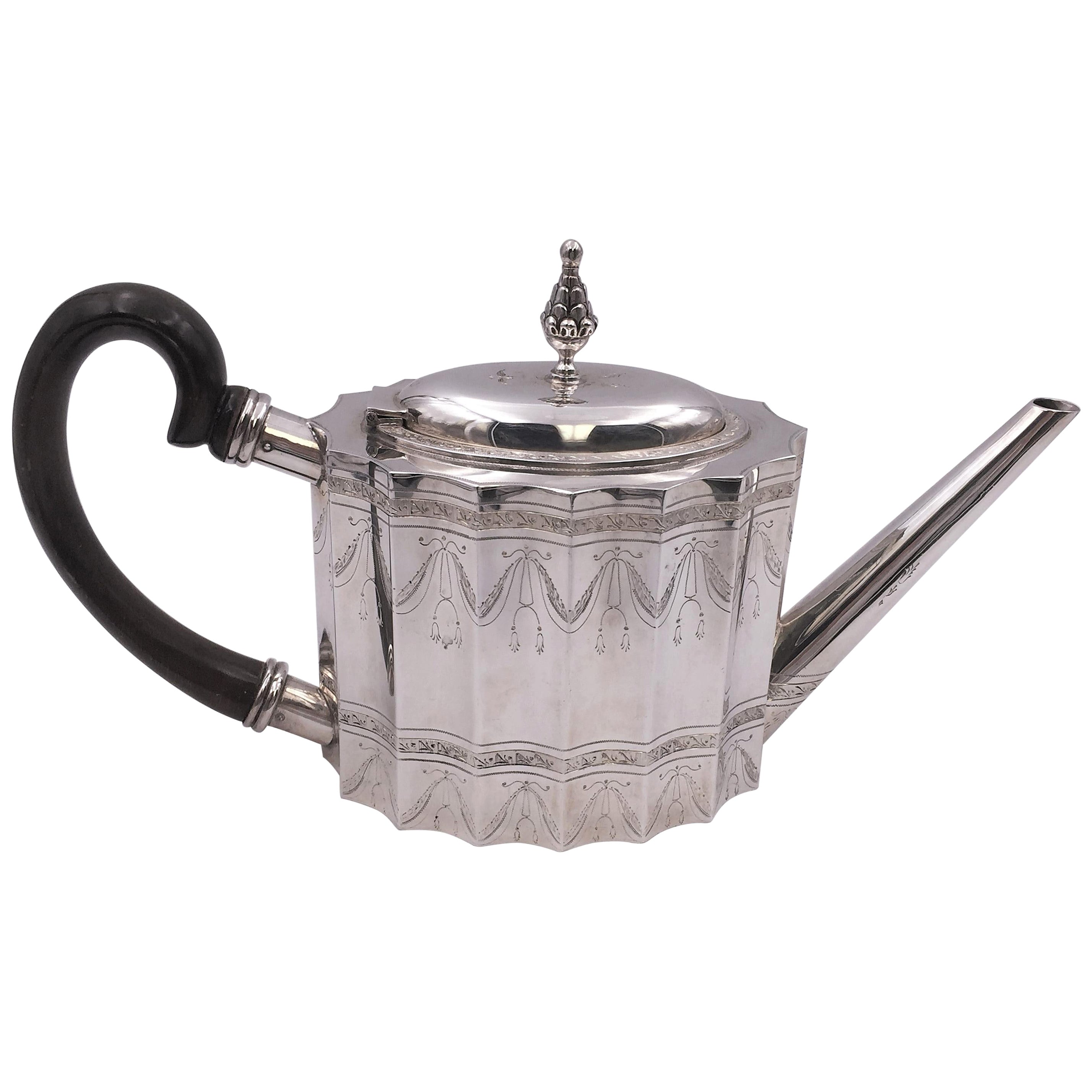 Sterling Silver Tea Pot by Tane Prestigious Mexican Maker