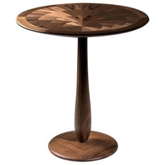 Cerchio Walnut Side Table by Ivano Colombo