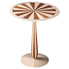 Cerchio Maple and Paduka Side Table by Ivano Colombo