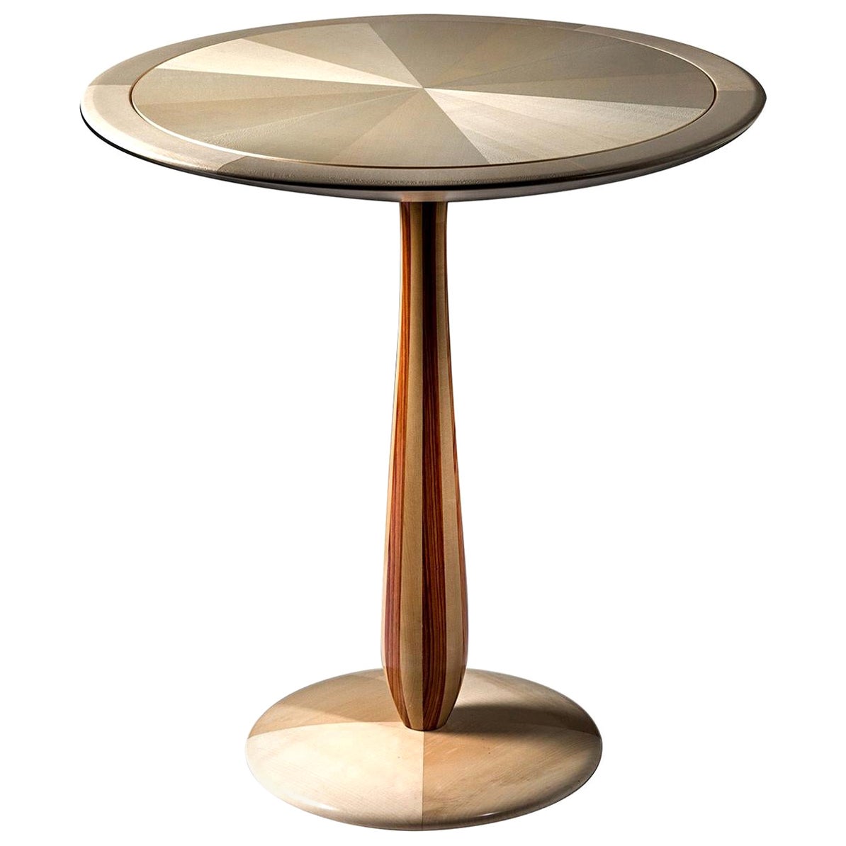Cerchio Maple Side Table by Ivano Colombo