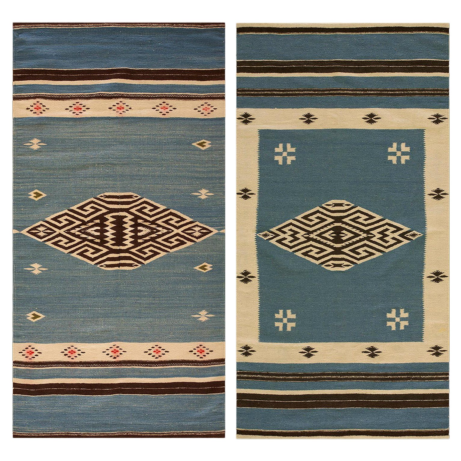 1940s Chimayo Flatweave Carpet
