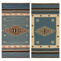Vintage 1940s Chimayo Flatweave Carpet